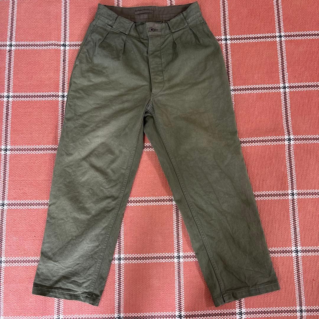 ナイジェルケーボン　ミリタリーパンツ　フランス軍　m52 チノパン　34インチ