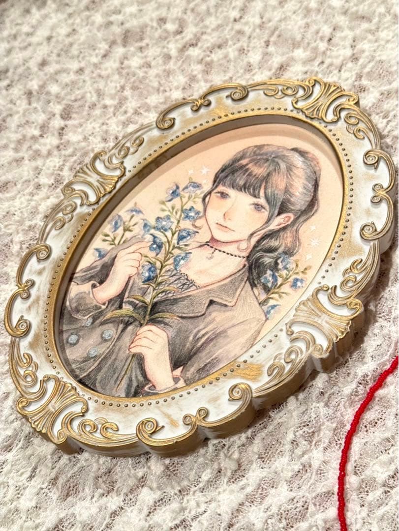 ※ 京花 ※ 似顔絵オーダー作品・ビーズネックレス