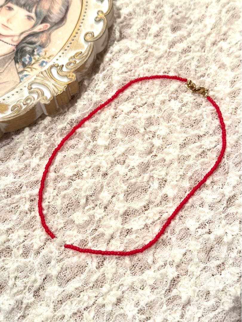 ※ 京花 ※ 似顔絵オーダー作品・ビーズネックレス