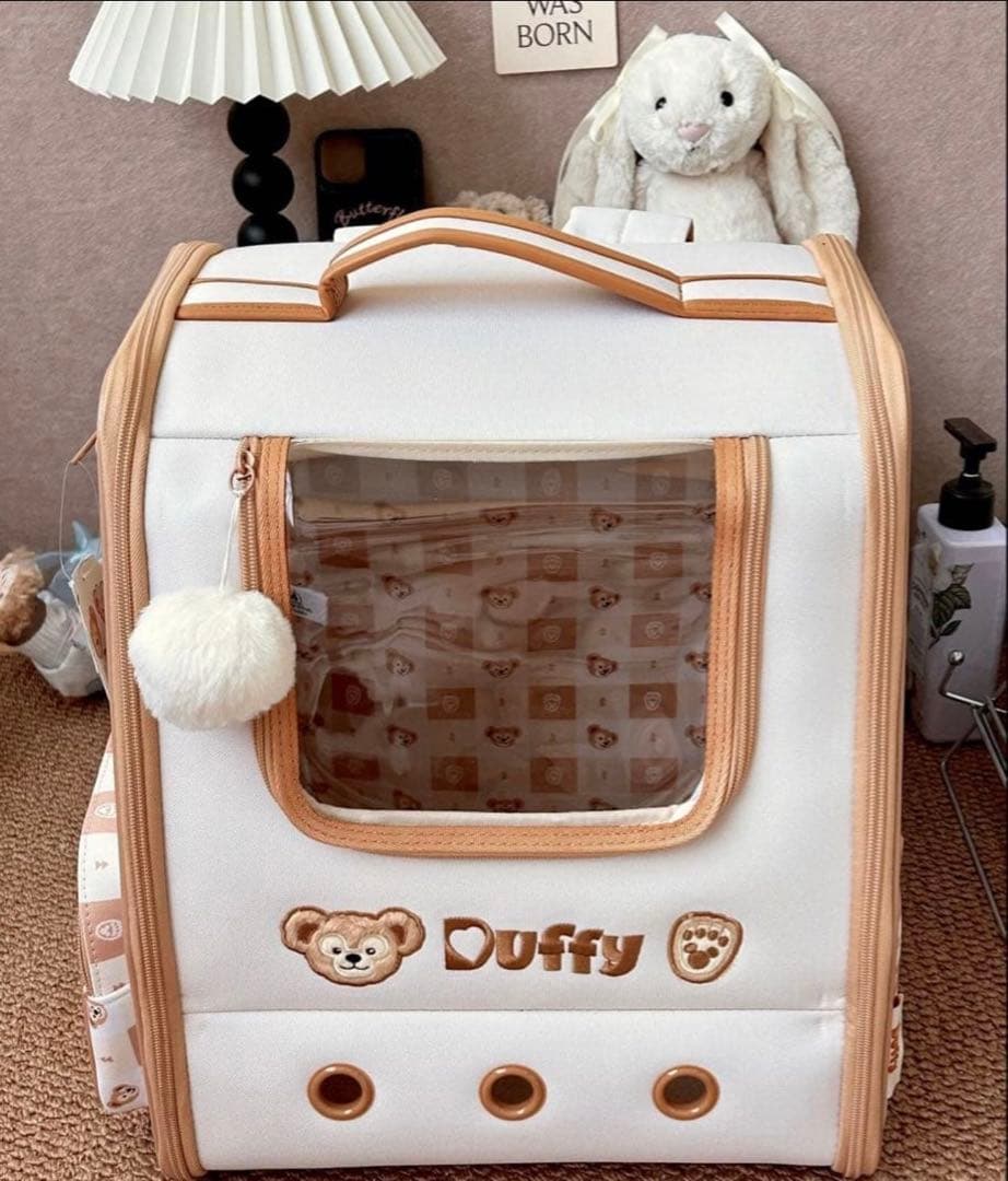 【正規品】上海ディズニー　ダッフィー　ペットキャリーバッグ　猫小型犬用