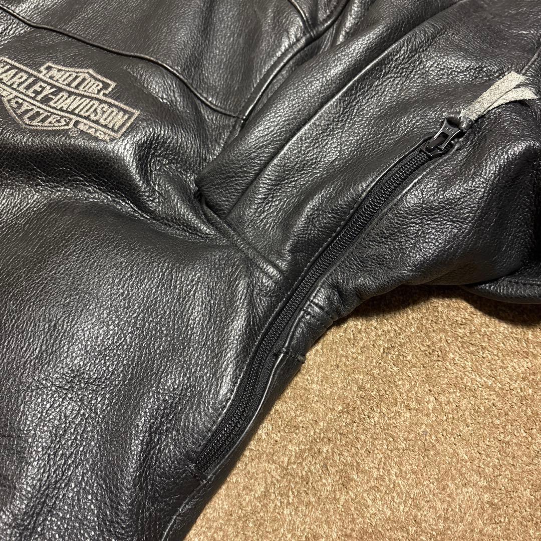 Lサイズ　ハーレーダビッドソン　純正　ライダースジャケット　ブラック