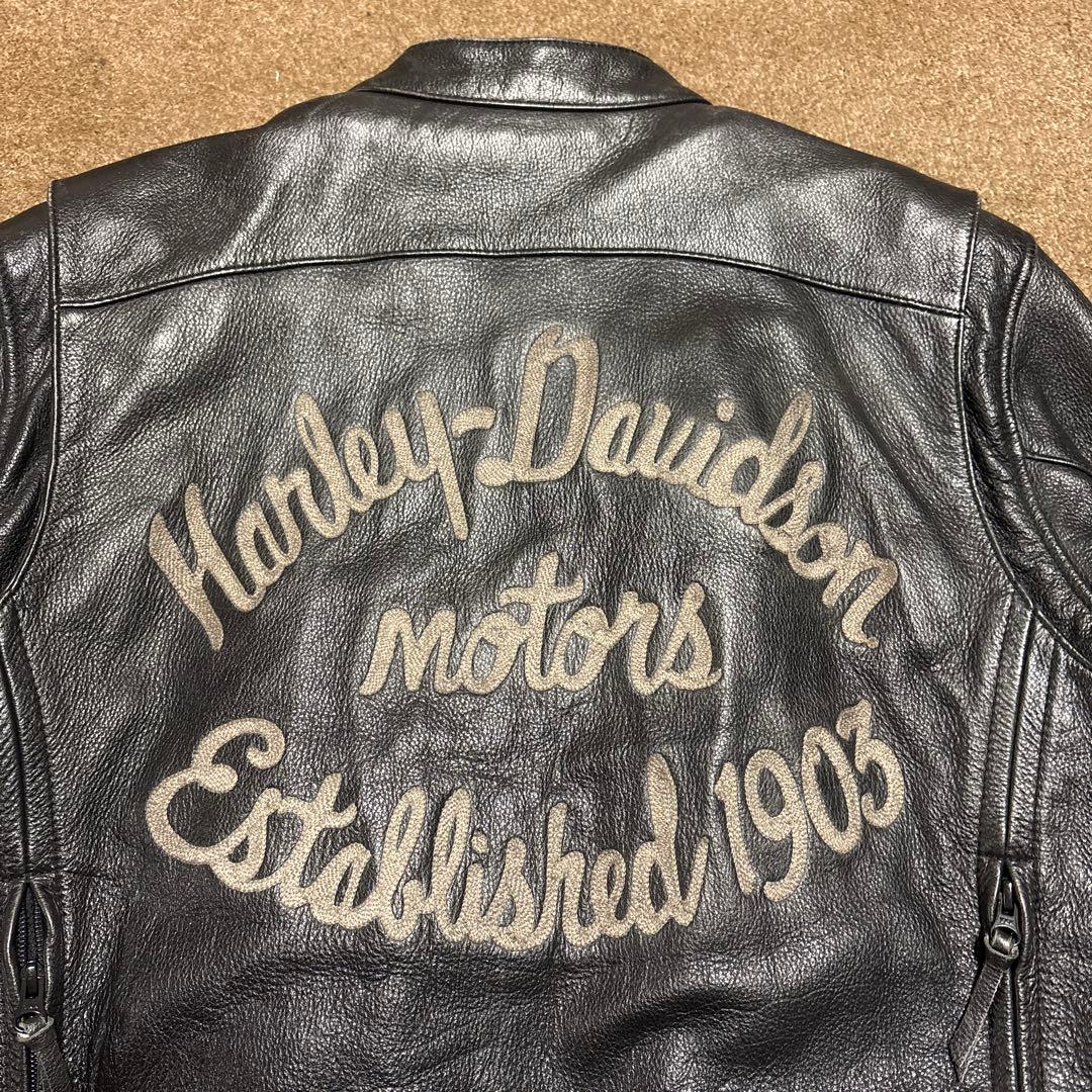 Lサイズ　ハーレーダビッドソン　純正　ライダースジャケット　ブラック