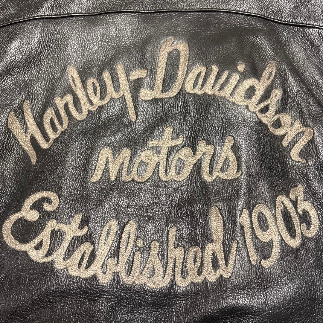 Lサイズ　ハーレーダビッドソン　純正　ライダースジャケット　ブラック