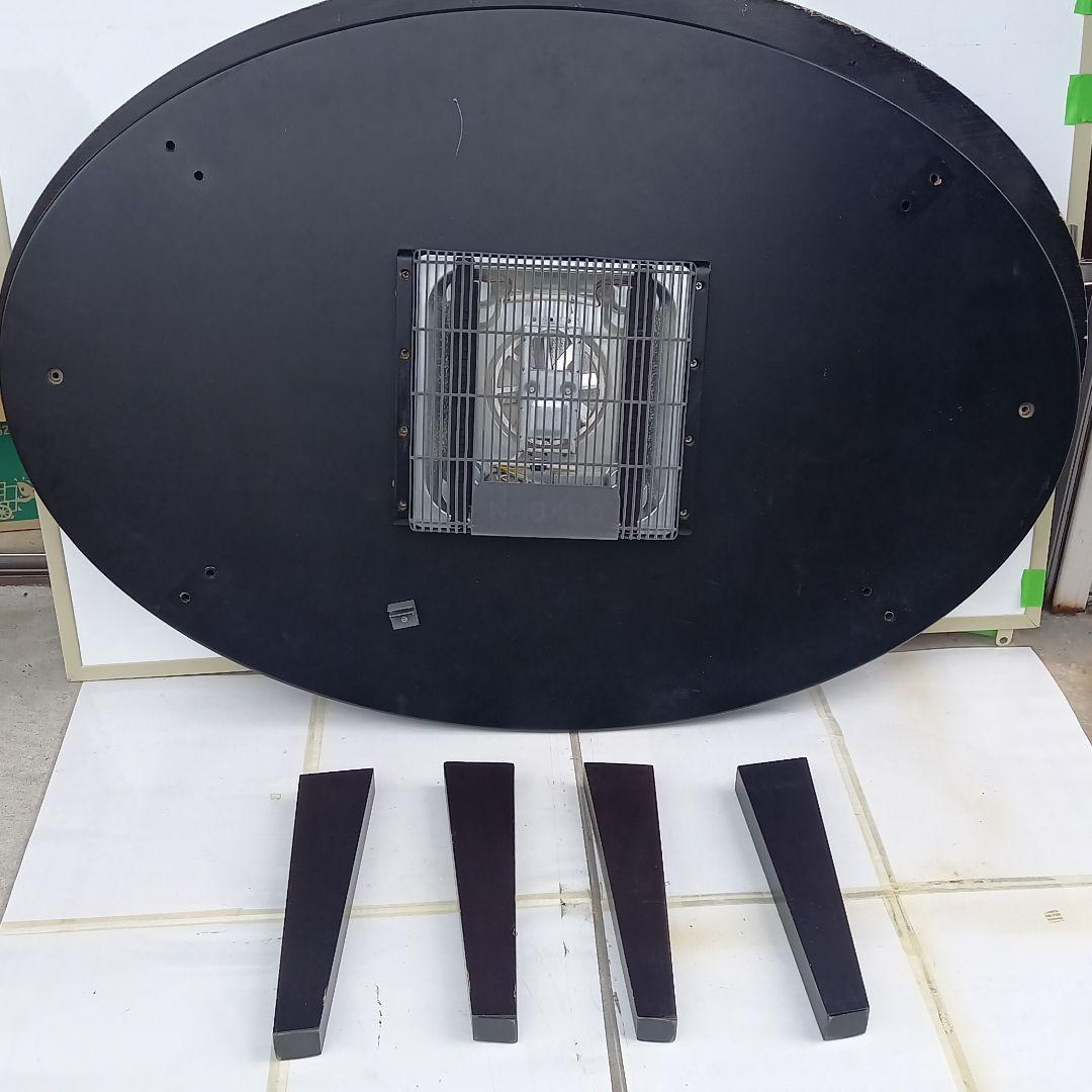 リビンズ　家具調こたつ 楕円形　　黒色