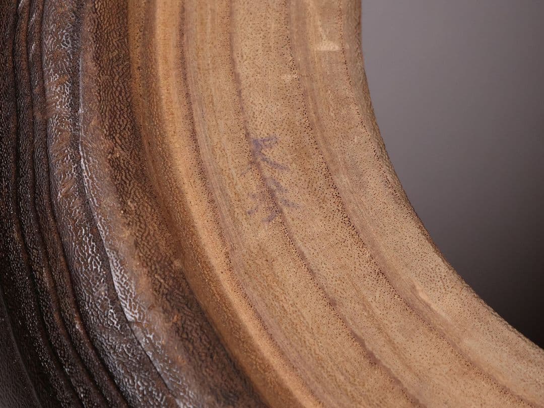 尺参 桐火鉢 金蒔絵 螺鈿細工 幅38.8cm 桐紋 菊 草花 扇面【MB31】