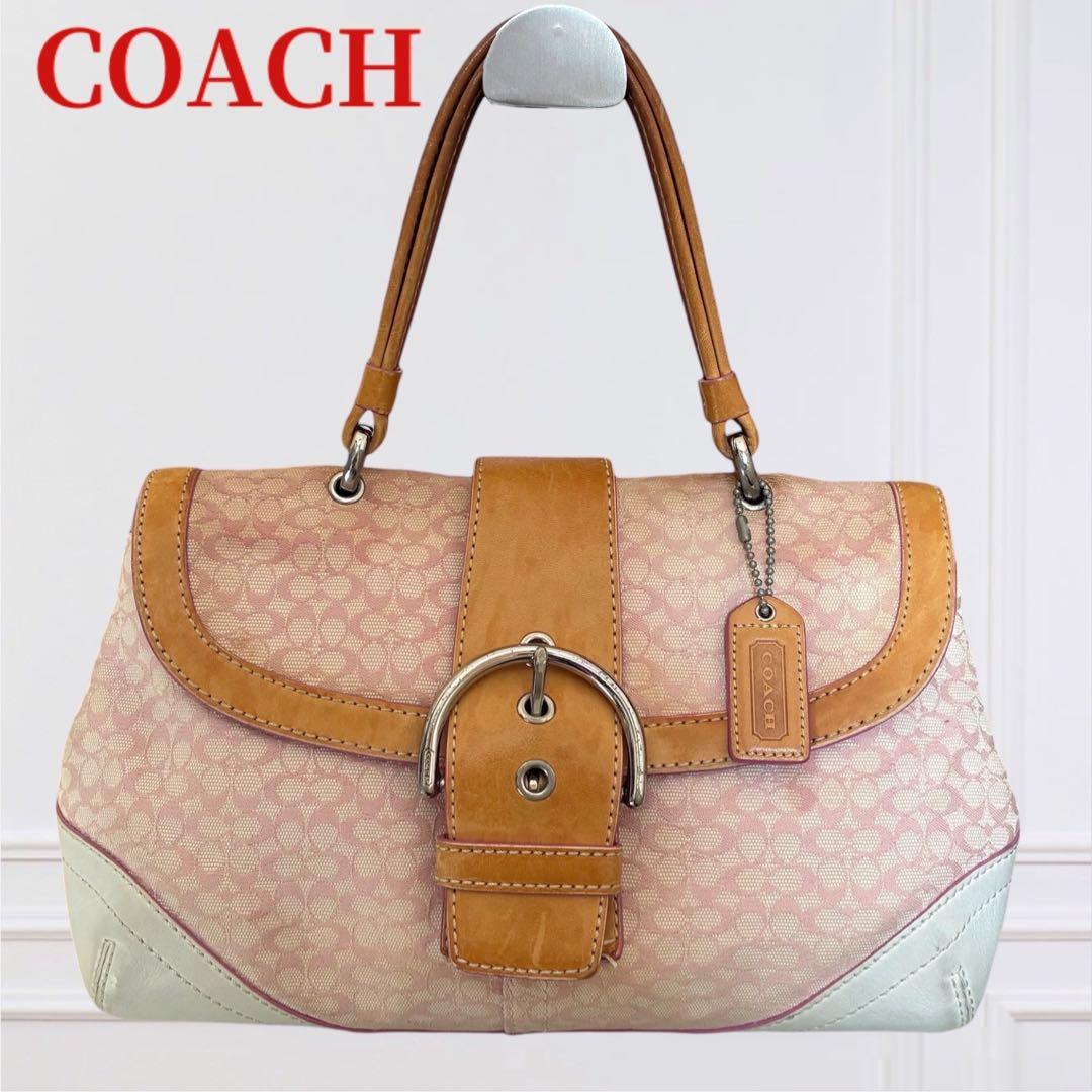 COACH コーチ SOHO ソーホー ハンドバッグ ショルダー ポーチ ピンク