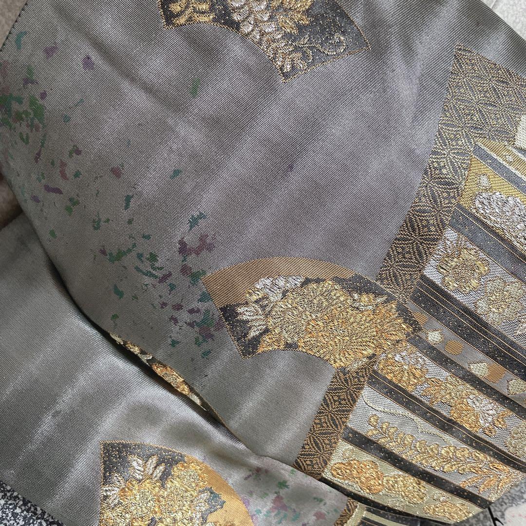 訪問着　フルセット　桜の木　菊　流水　金彩加工　叩き染　入学式　卒業式　I2