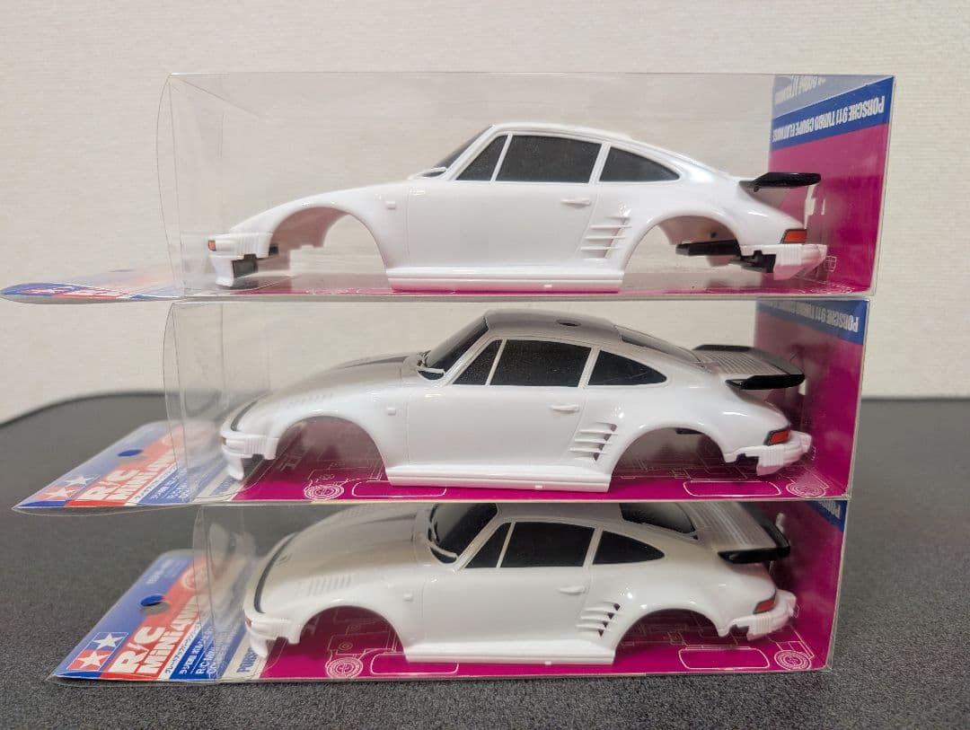 R/C MINI 4WD ポルシェ911 ボディ 3個セット