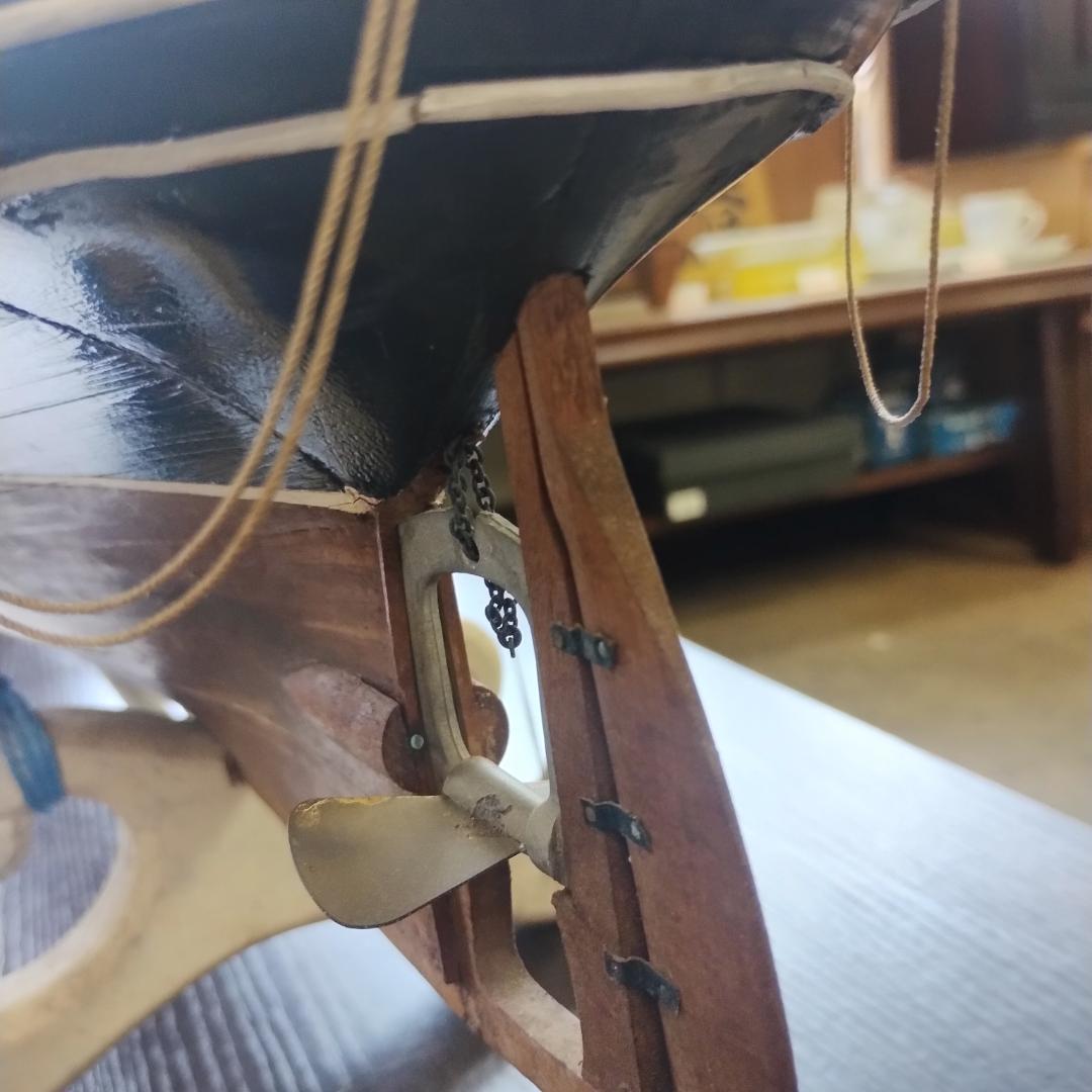 木製帆船模型 約60cm 未清掃現状品 インテリア 一品もの