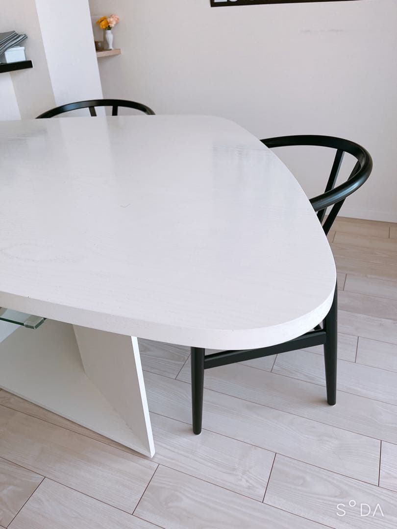 【わふわふ】希少！ オーダー TECTA M21ダイニングテーブル 白