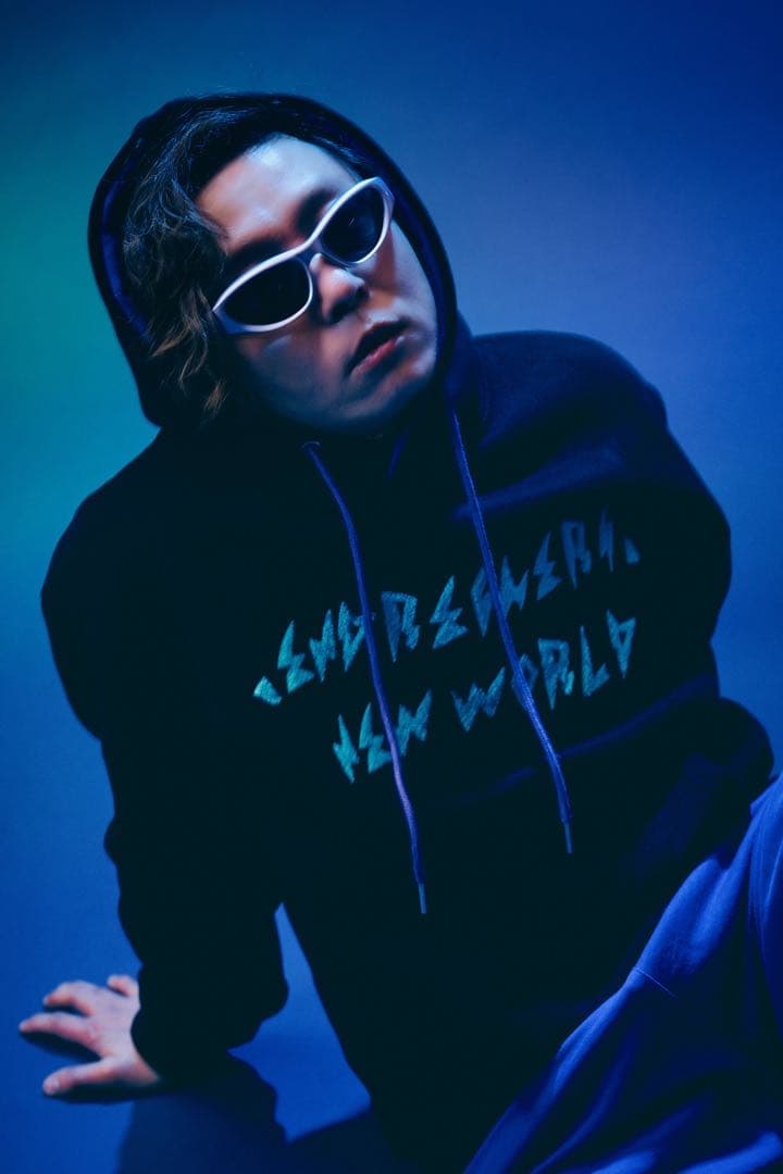 【送料込】オーバーサイズパーカーモコモコ刺繍ロゴ黒 【RE】Freesize