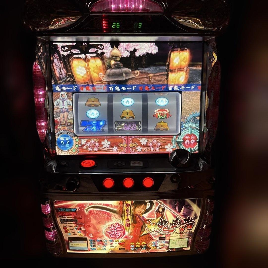 【送料込み】新鬼武者　茜パネル 不要機付き パチスロ実機