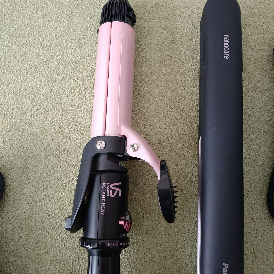 ナノケア ストレートアイロン VS コテ アイロン 2way　セット　消毒済