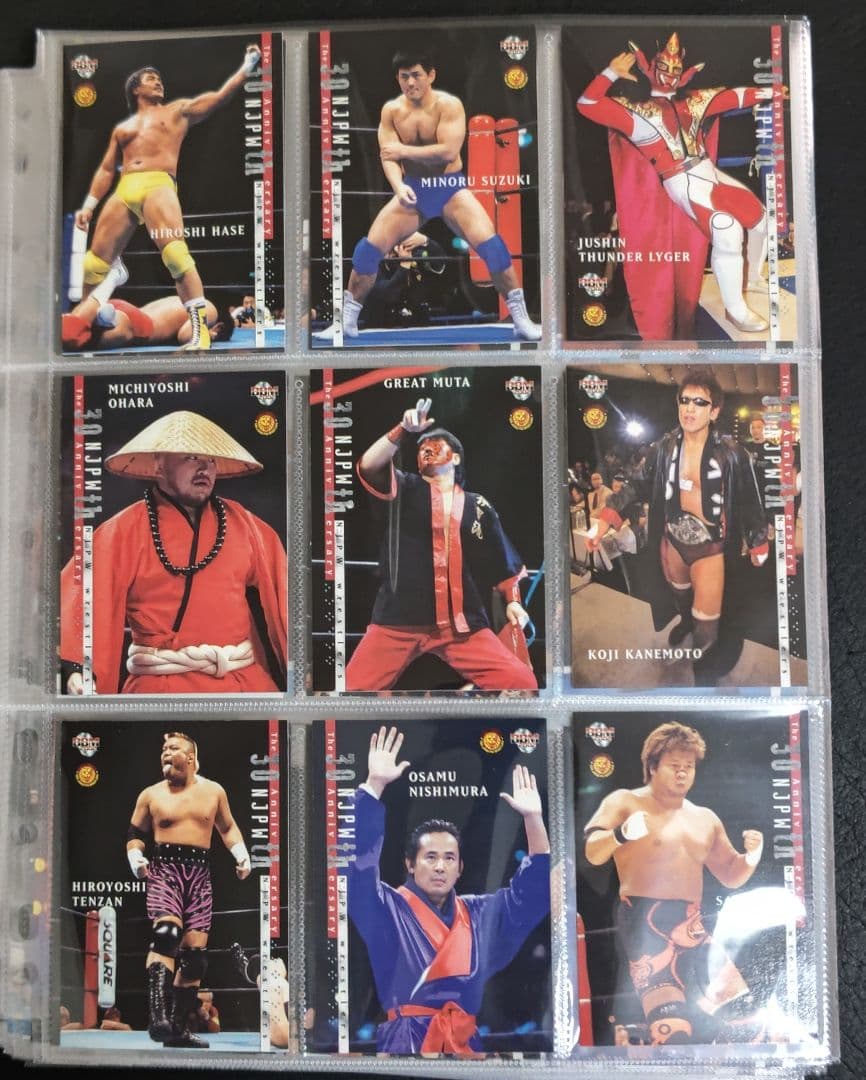 バラ売りBBMプロレスカード 新日本プロレス創立30周年カード 日本人レギュラー