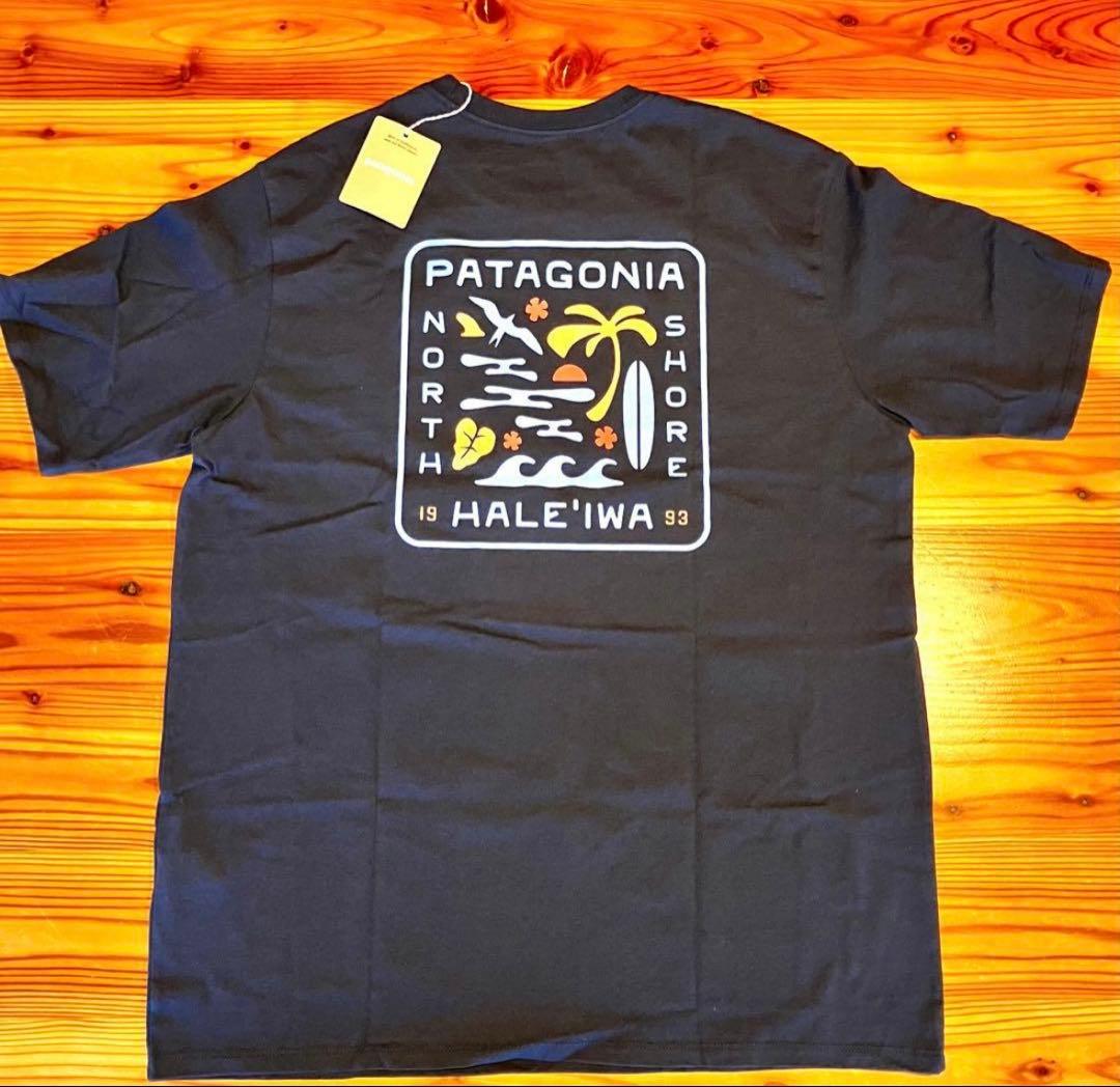 ハレイワ店限定　PATAGONIA パタゴニア Tシャツ　黒　ノースショア