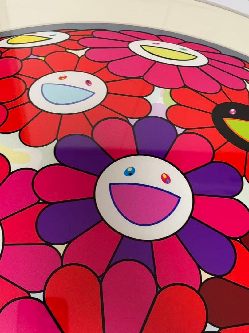 村上隆 ポスター 燃え滾る血潮 サイン入り フラワーボール 限定 花 新作