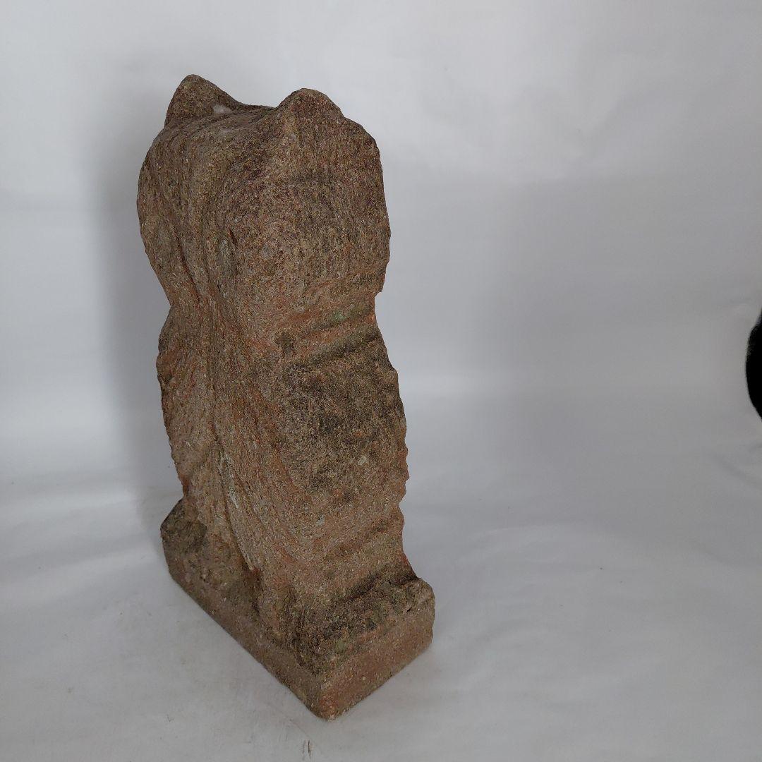 フクロウ石灯籠　置物 30cm　5.６キログラム