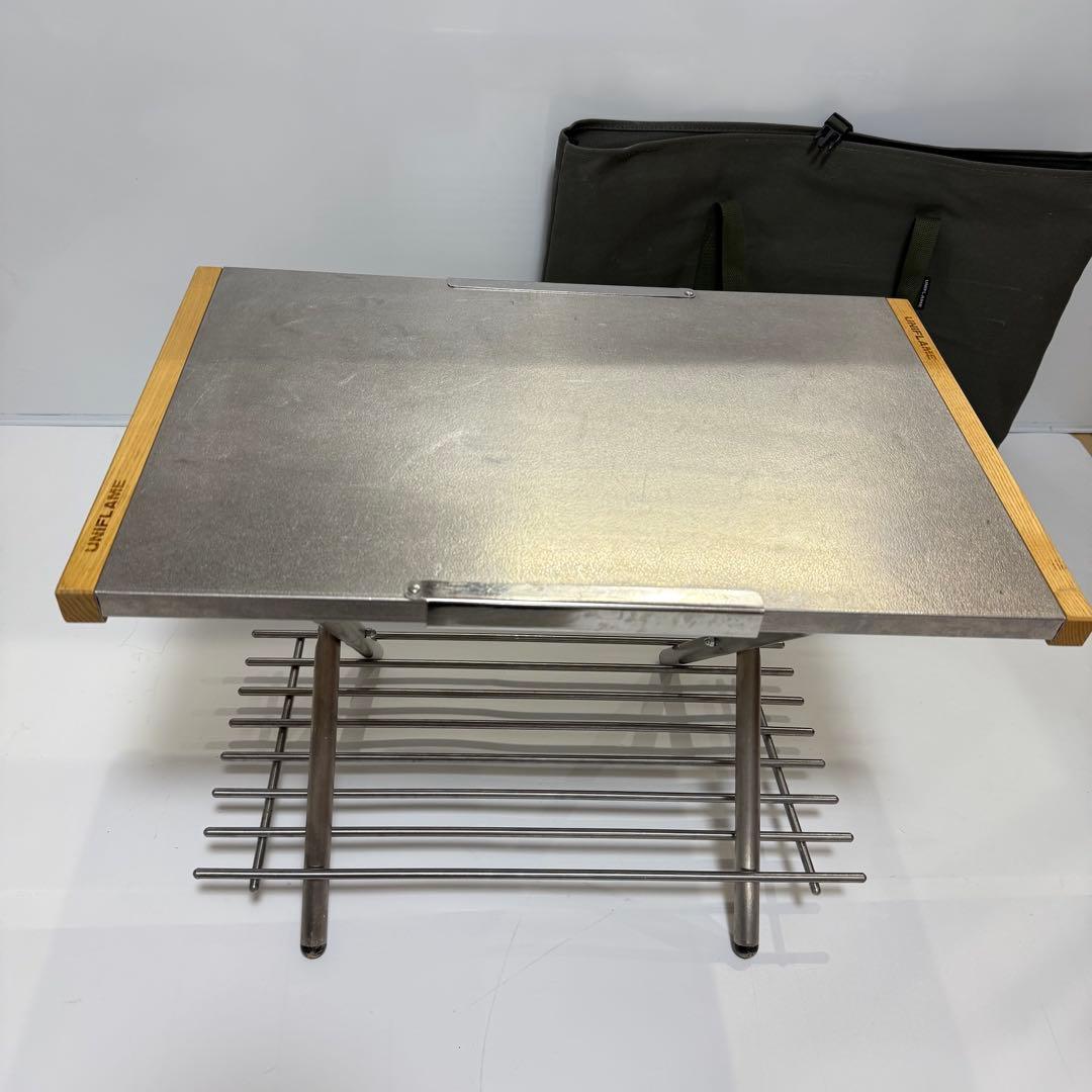 ユニフレーム 焚き火テーブル2個&レッグラック&専用トートセット