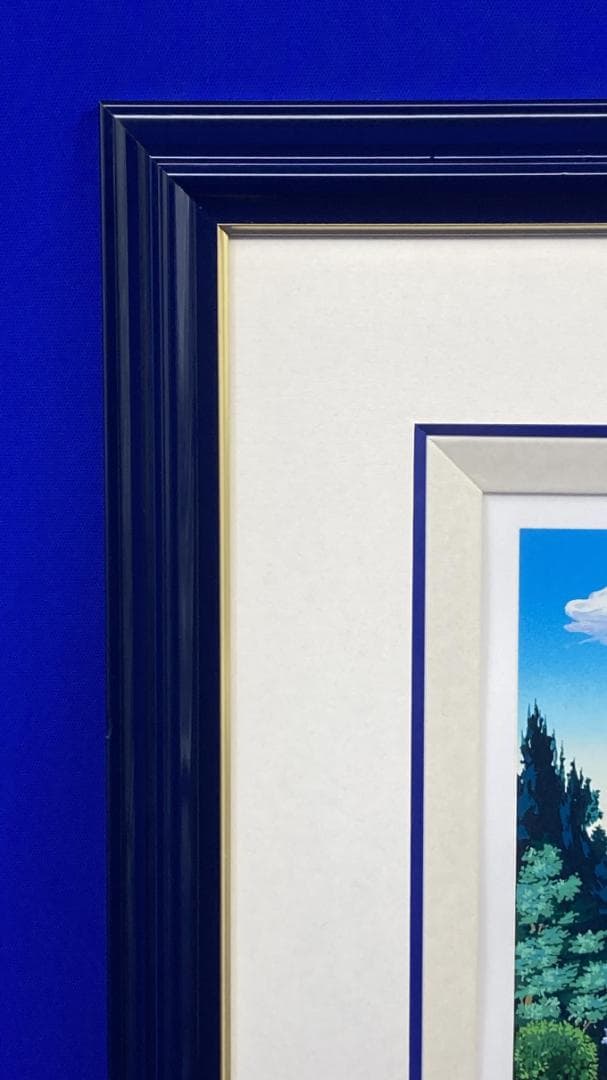 額縁★ヒロヤマガタ（山形博導）★ガゼボ★代表的なヤマガタブルー