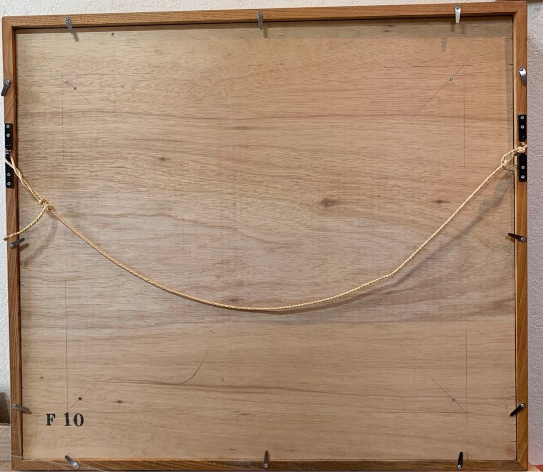 絵画　額装　油彩肉筆画　英作　風景画　F10