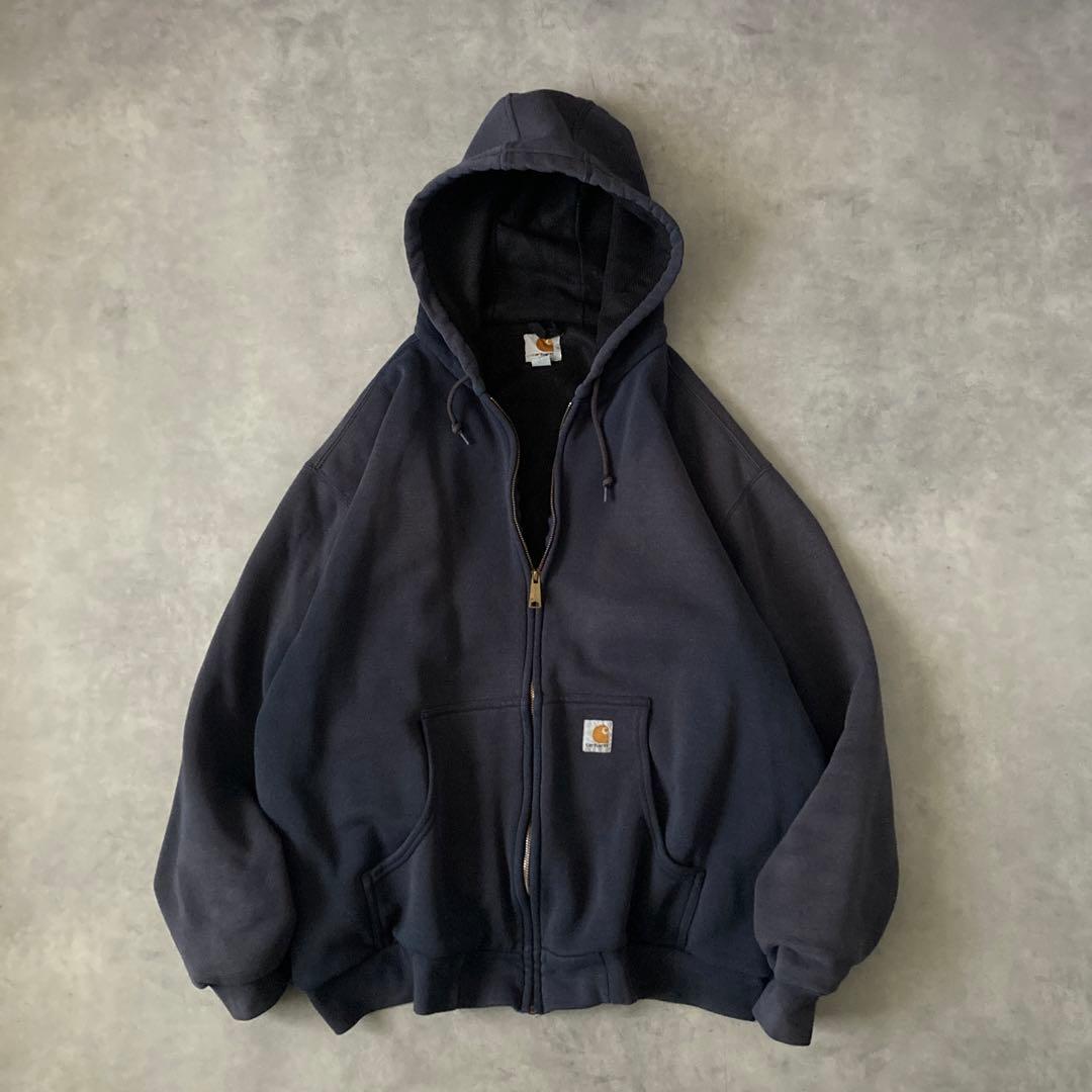 トップス Carhartt Sun Faded Zip Up Thermal Hoody