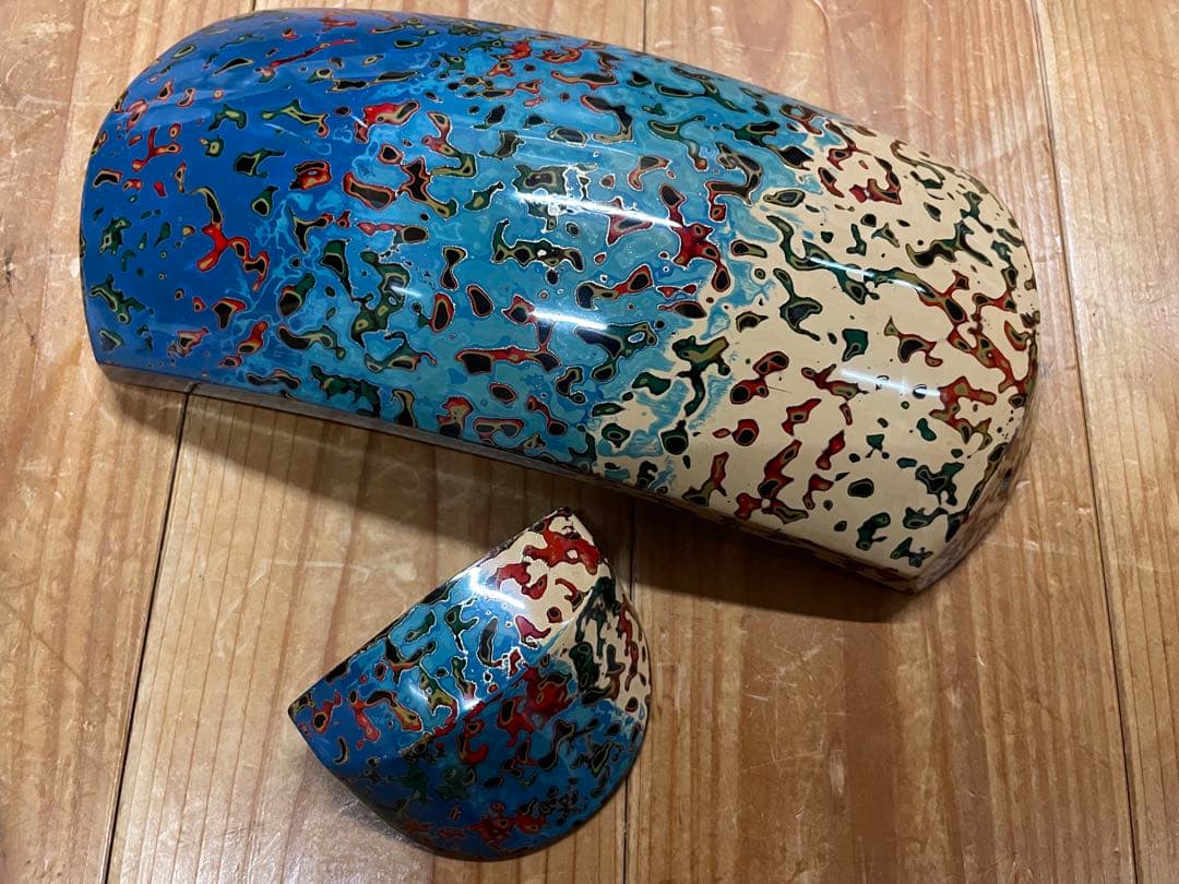 津軽三味線用、津軽塗り胴掛、浅葱グラデーション