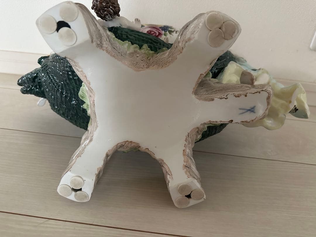 マイセンMeissen 美人天使図コンポート　特大45cm