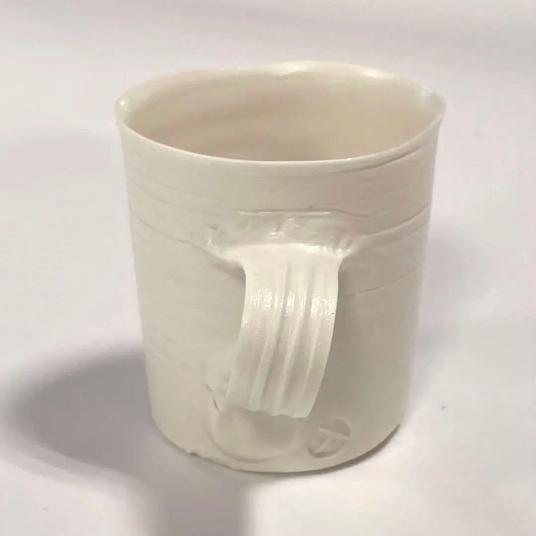 希少　黒田泰蔵　白磁　デミタスカップ＆ソーサー