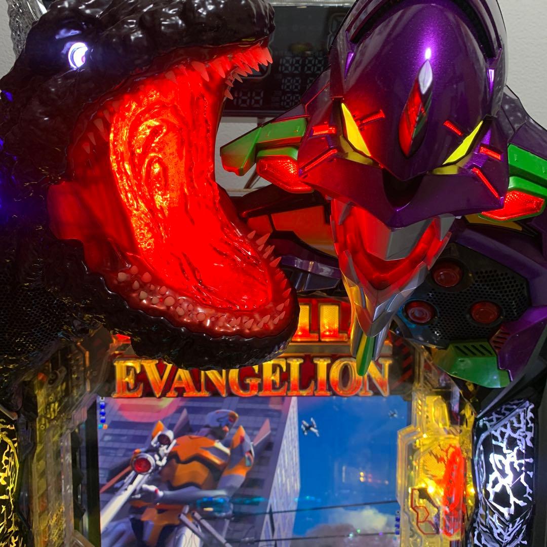 実機 ビスティ Ｐゴジラ対エヴァンゲリオン２Ｒ★ワイヤレスコントローラー付★