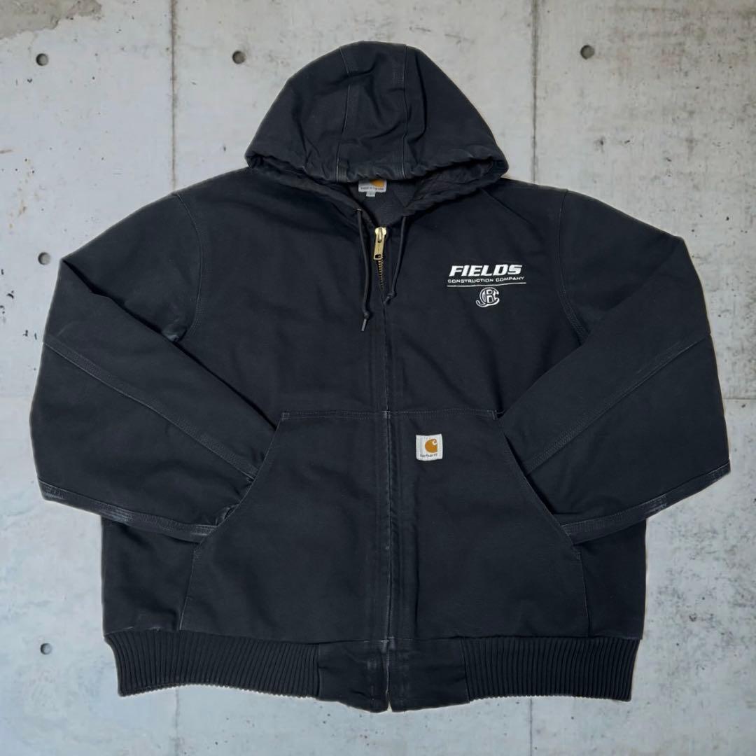 【古着】Carhartt アクティブジャケット　ブラック　L