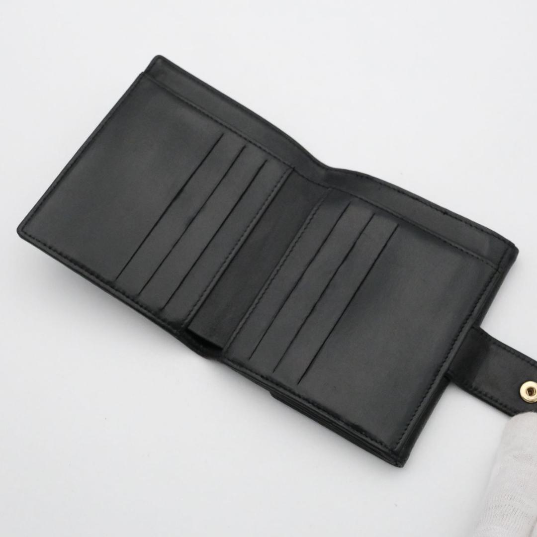 【美品】CHANEL シャネル キャビアスキン Wホック 折り財布 ココマーク
