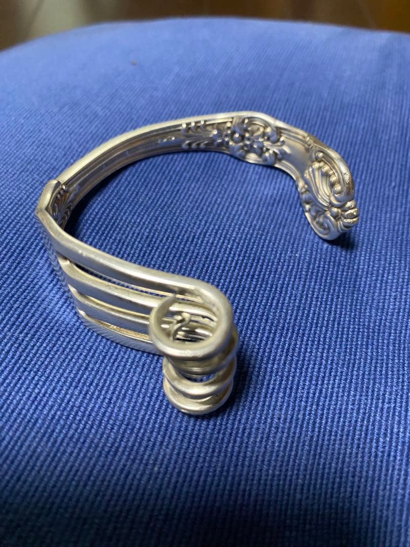 京都有名老舗店にて購入 ビンテージTiffanyスターリングシルバーバングル