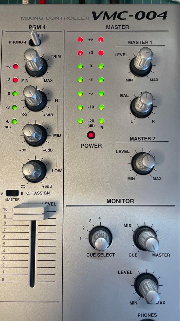 【音出確認済•純正アダプター付】VESTAX VMC-004 dj ミキサー