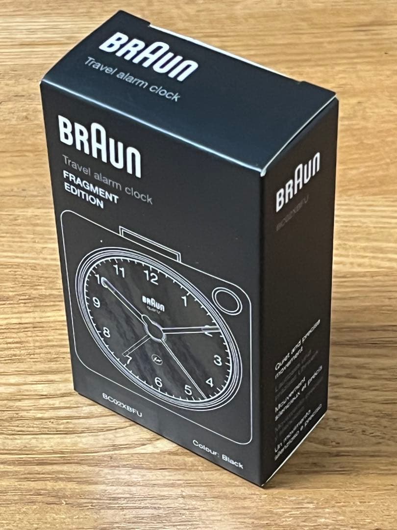 BRAUN fragment travel alarm clock 置時計 黒