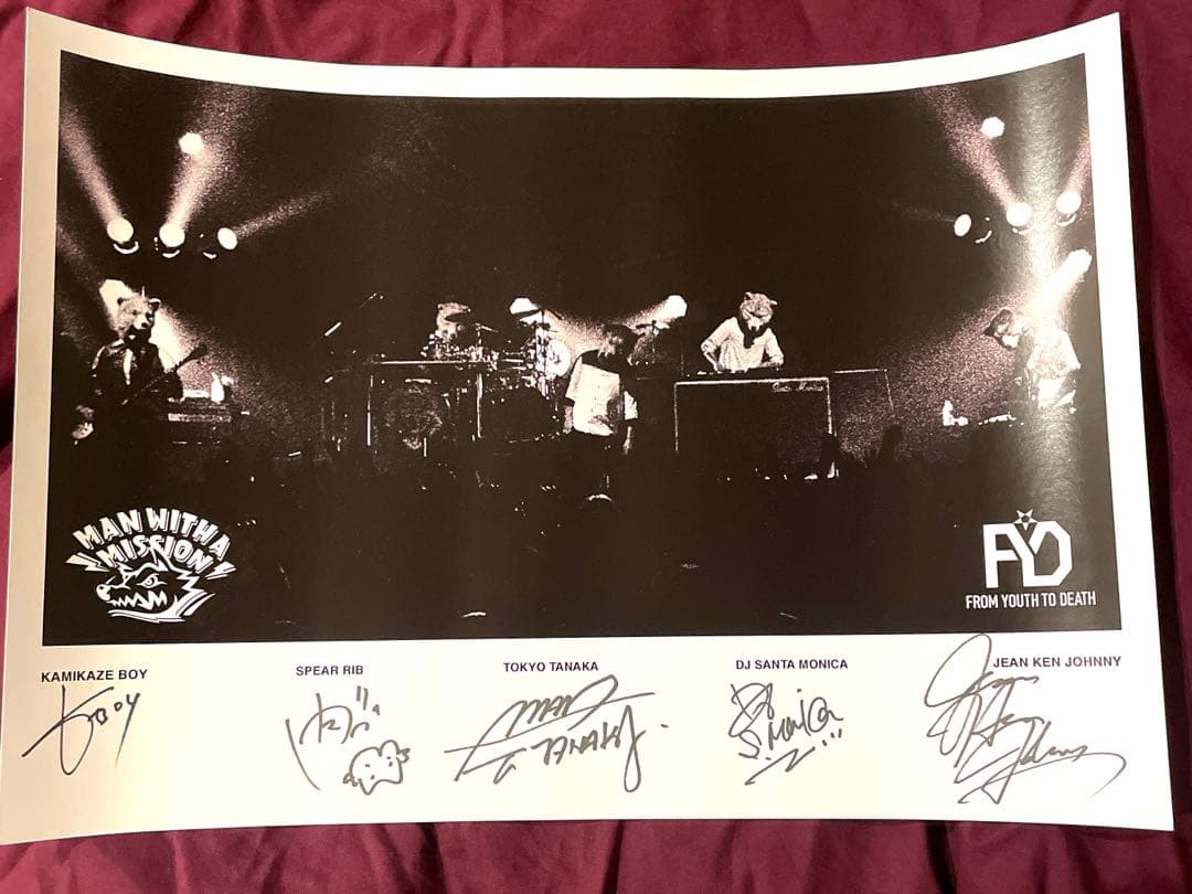 N*O様 MAN WITH A MISSION 海外VIP特典　メンバーサイン入