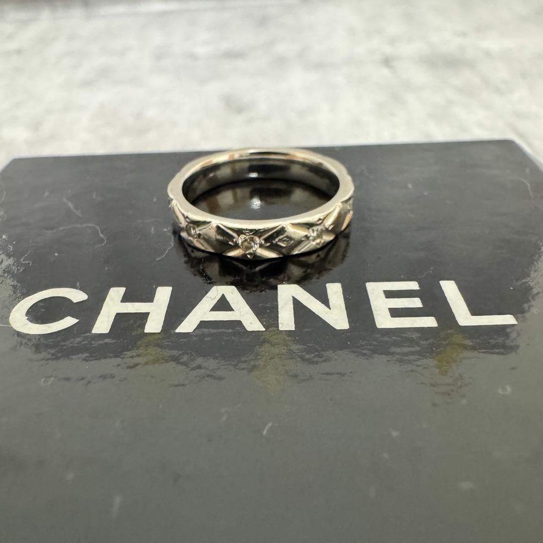 CHANEL シャネル ココクラッシュ リングマトラッセ PT950 ダイヤ