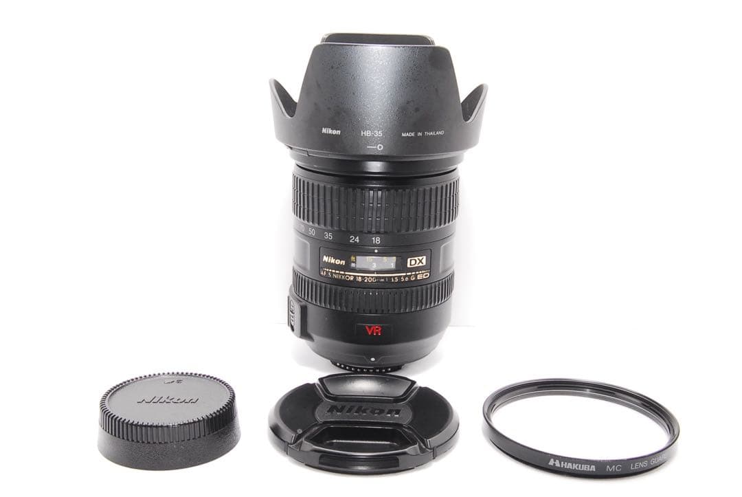広角～望遠 Nikon 18-200mm VR 軽量レンズ 高倍率ズームレンズ