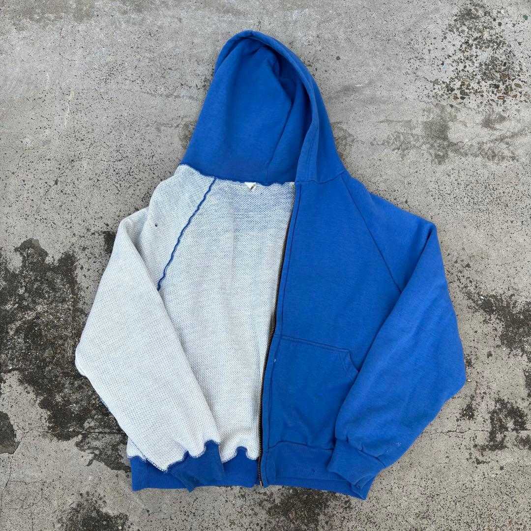 70s ジップパーカー　裏サーマル