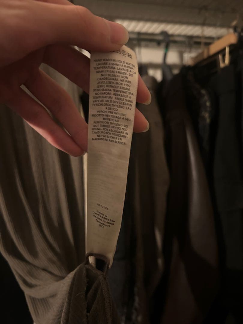 Rick Owens リブタンクトップ、23ss、ダスト、サイズS