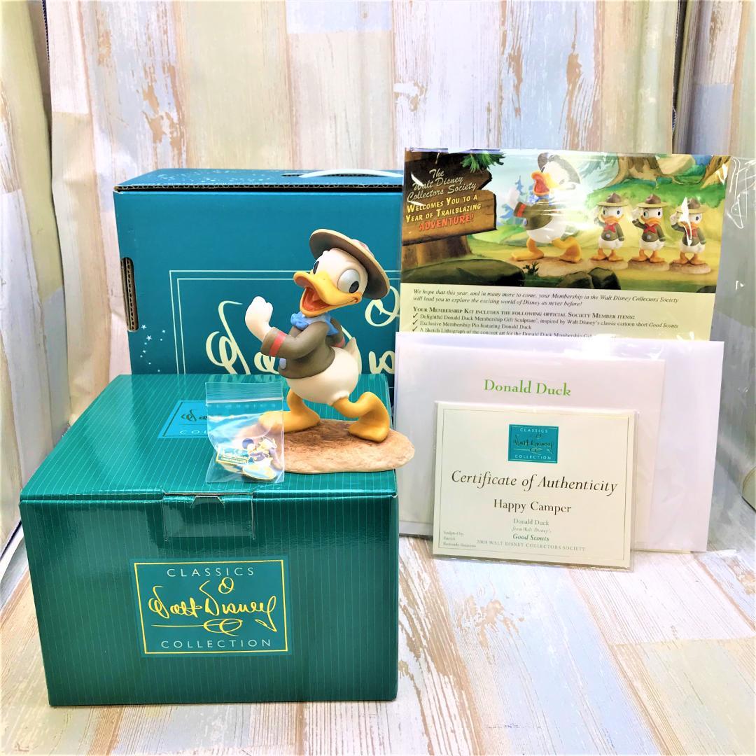 レア★WDCC ドナルドの少年団長 ドナルドダック 陶器製フィギュア