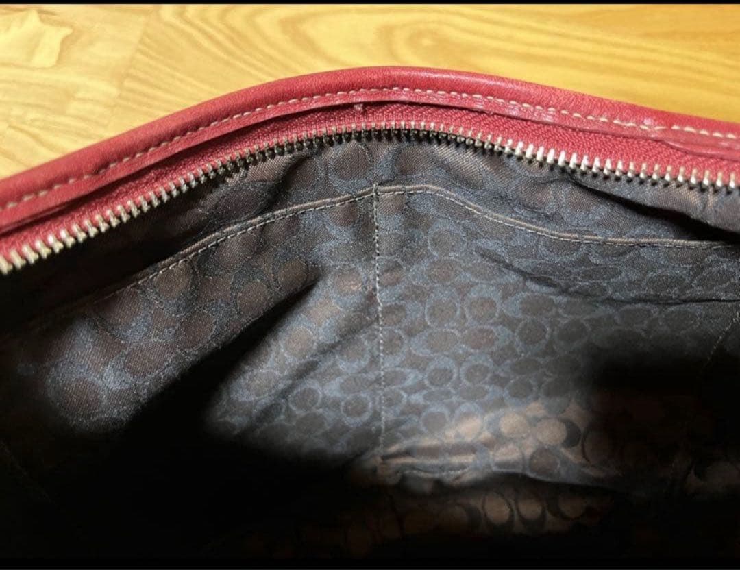 COACH オールドコーチ ハンドバッグ レッド