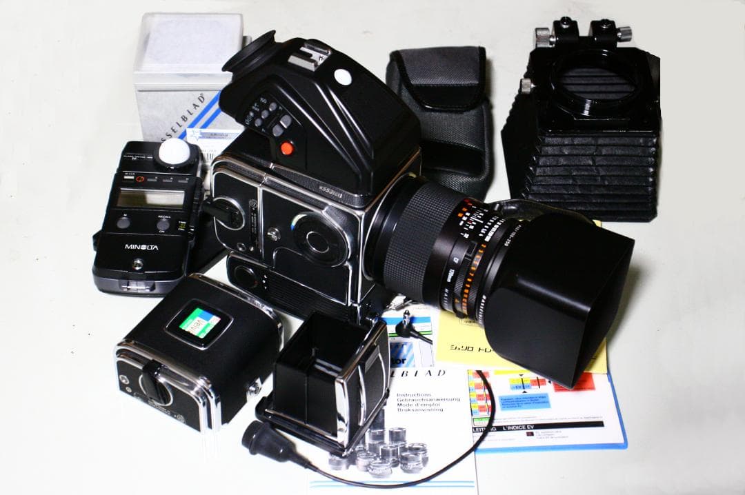 ハッセルブラッド553ELXマクロプラナーF4 140mm プリズムファインダー