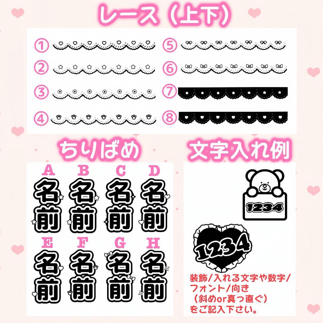 ミナミ様　キンブレシート　オーダー