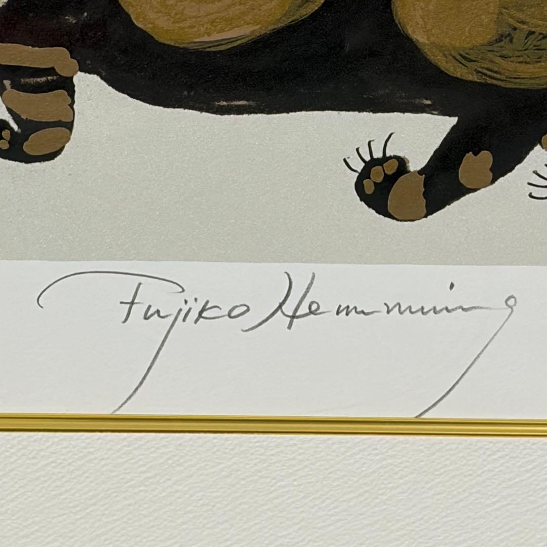 専用 真作 フジ子・ヘミング 直筆サイン 猫十態 ソニア 84/200