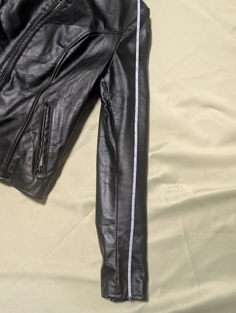 BROOKS ブラックレザーシングルライダースジャケット ヴィンテージ BUCO