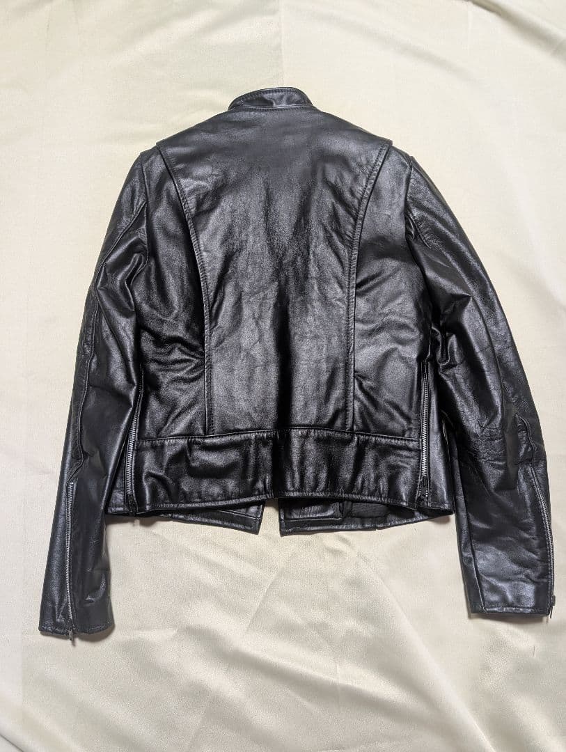 BROOKS ブラックレザーシングルライダースジャケット ヴィンテージ BUCO