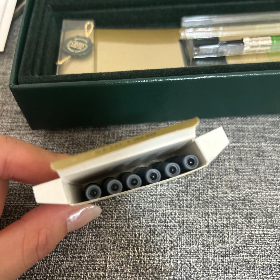 Cross クロス　万年筆　ギフト　グリーンインクボトル　タウンゼント　ゴールド