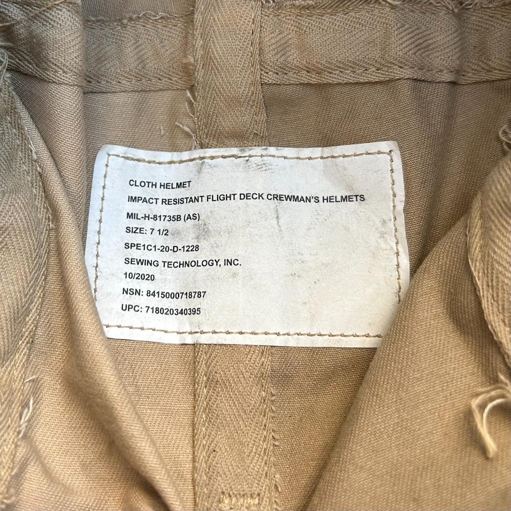 米軍　デッキクルーヘルメット　FLIGHT DECK　ブラウン　ミリタリー .3