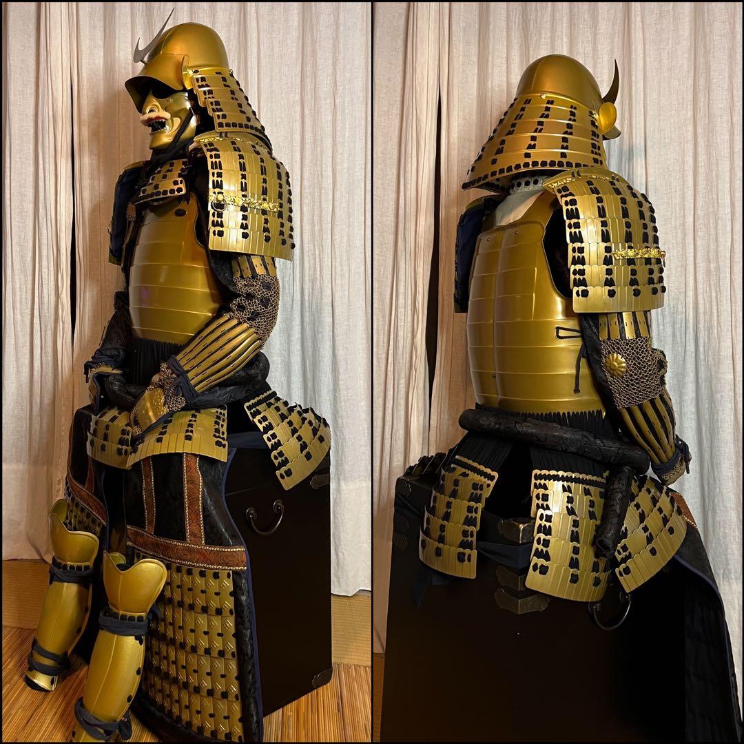 【環境大切さま専用】金陀美仏具足 鉄鎧【等身大•甲冑】鎧櫃、鎧立て 付き 一式