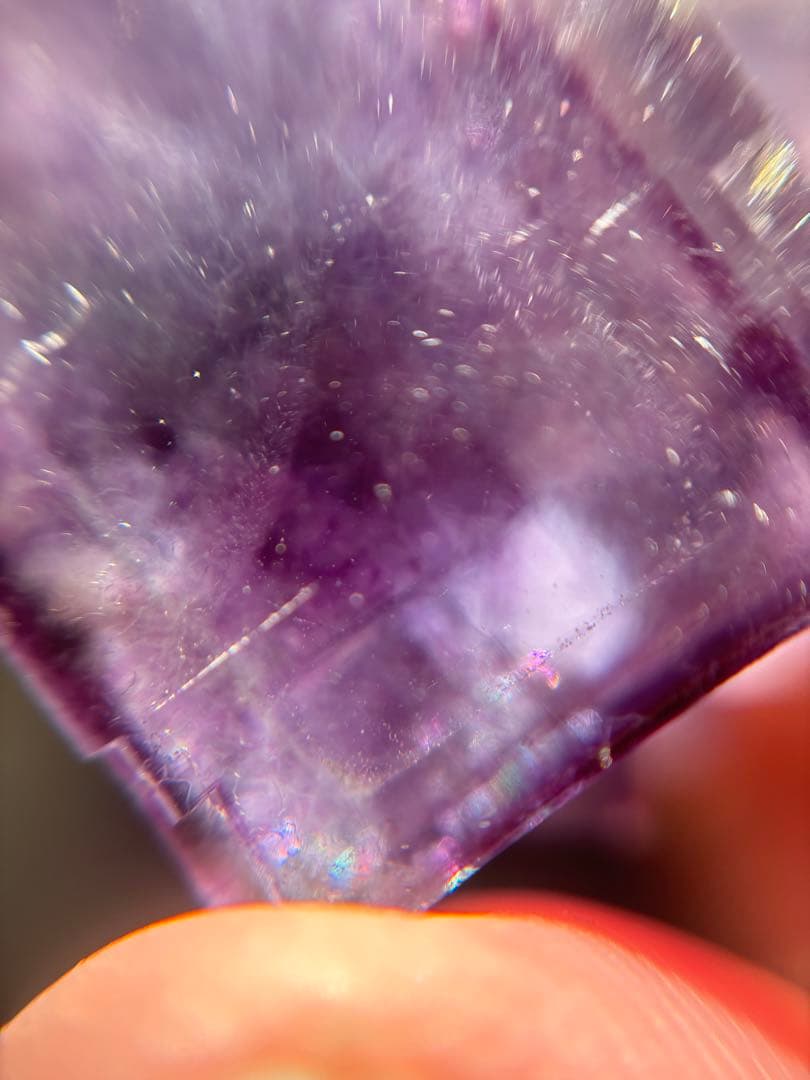 し*ま様 中国　ヤオガンシャン　パープルブルー　フローライト　結晶　原石　鉱物標